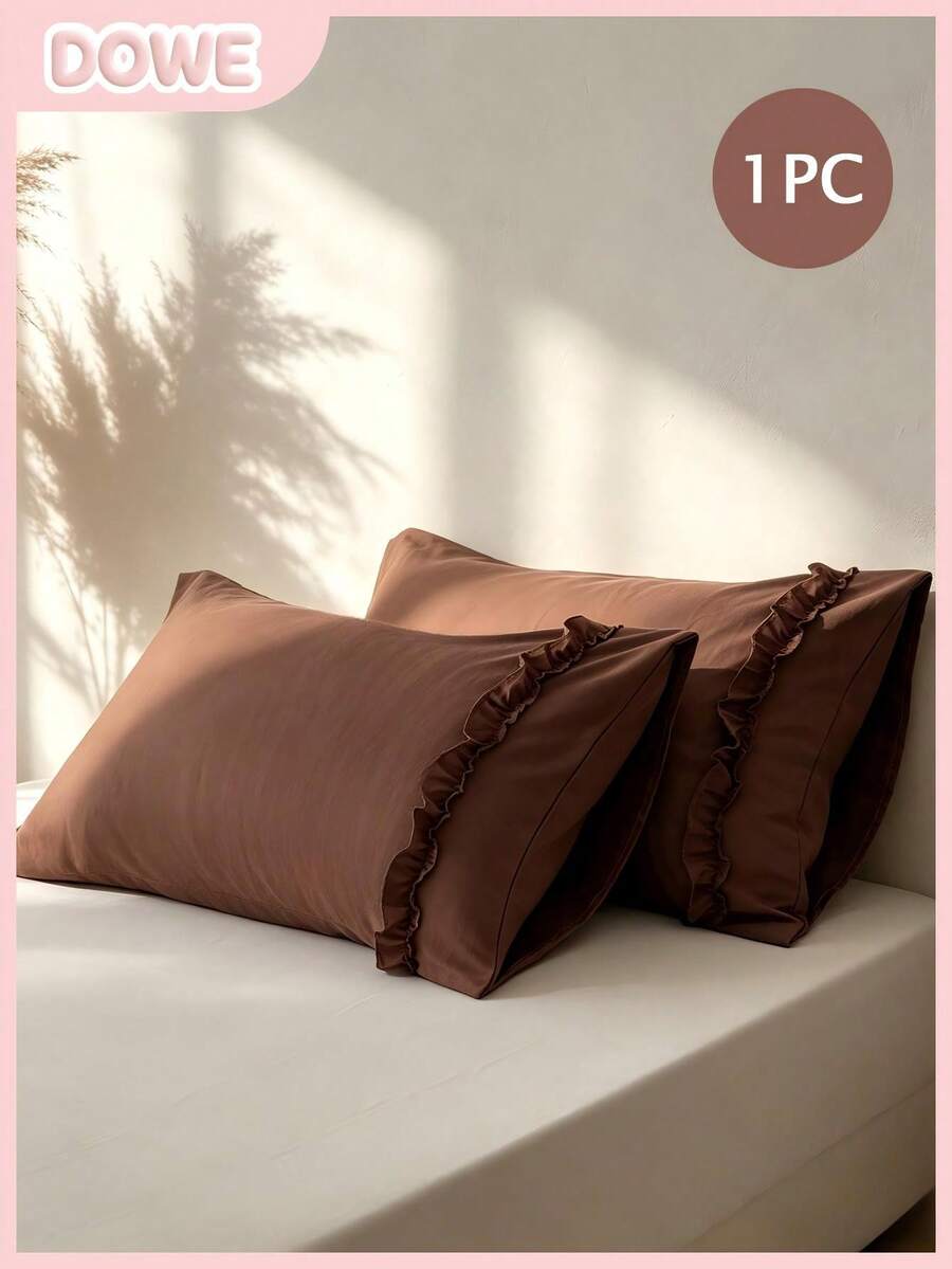 1 buah Sarung Bantal Renda Warna Polos 100% Poliester (Isi Bantal Tidak Termasuk), Cocok Untuk Dekorasi Kamar Tidur, Pernikahan, Romantis, Gaya Bohemian.