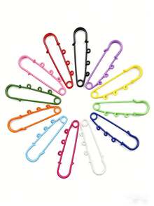 10/20/30/50/100/Pcs 50mm Multi-Color Safety Pin Brooch - DIY Jewelry Making Blank Base & Accessories, Brooch Pin, DIY Supplies - Multicolor - View 9