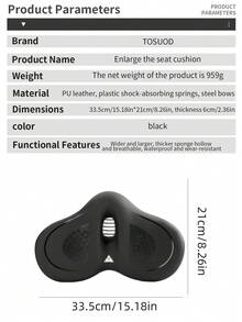 TOSUOD Bicycle Seat - Ergonomic Bicycle Saddle With Shock-Absorbing Padding, Anti-Slip Surface And Thickened Cushioning, Suitable For Long-Distance Riding - Compatible With Road Bikes, Mountain Bikes And Hybrid Bicycles - Fits Rear Rack/Mounting Bracket - Ideal Choice For Male And Female Cyclists, Bicycle Seat, Comfortable Riding Gear, High-Quality Padding, Suitable For Long-Distance Riding, Thickened Comfort, Reinforced Stitching, Adult Cyclists - Multicolor - View 10