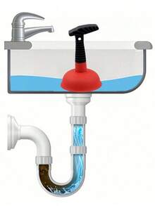 Mini Toilet Plunger And Multi‑Functional Unblocker-Compact And Durable. Suitable For Kitchens, Bathrooms, Sinks, And Bathtubs, It Is An Essential Item For Home Maintenance, A Back‑To‑School Must‑Have, And A Handy Tool For Household Cleaning - Multicolor - View 6