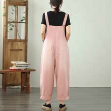 Women Denim Overalls & Jumpsuits - Pink - View 6