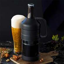 アトラス 保冷 瓶ビール ホルダー 500ml～633ml用 中瓶〜大瓶用 真空断熱 アウトドア ブラック ABBH-BKピクニック   アウトドア   キャンプ   ドリンクホルダー　持ち運び - チェックする 7