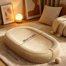 Oval Cat Scratching Board Cat Bed With Scratching Rope, Indoor Cat Supplies, Cat Resting Mat - one-size - View 2