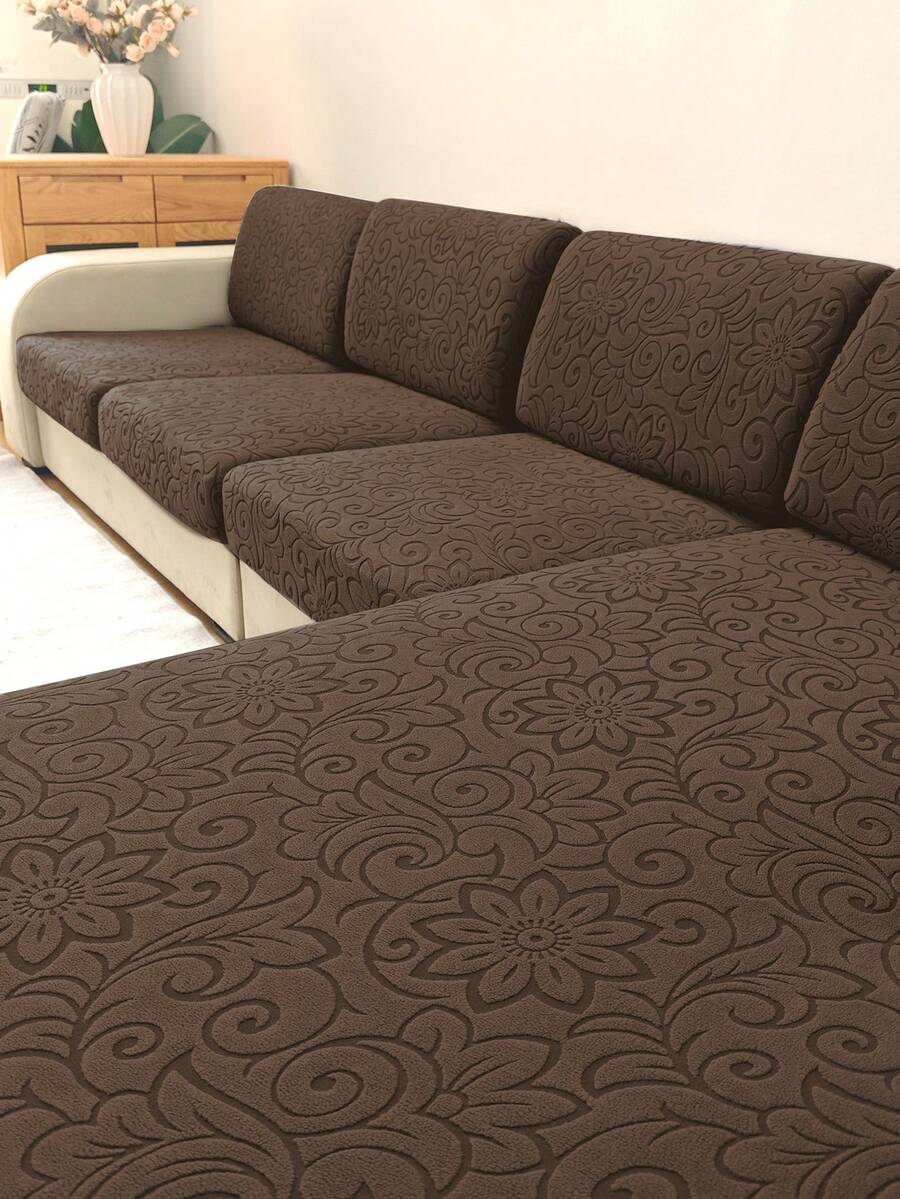 1 buah Sarung Bantal Kursi Sofa Warna Polos, Elastisitas Tinggi, Dapat Dilepas dan Dicuci dengan Mesin, Cocok untuk Ruang Tamu, Bahan Poliester, Sarung Bantal Kursi Sofa dan Sandaran Punggung