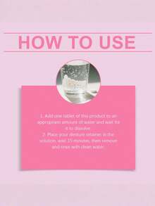 Denture Cleaning Effervescent Tablets Deep Clean Denture Corners Impurities Keep Fresh Clean Comfortable Wear - Solid State - View 4