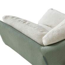 Modern Luxury Fabric Single Leisure Chair Swivel Sofa Recliner - Mint Green - View 5
