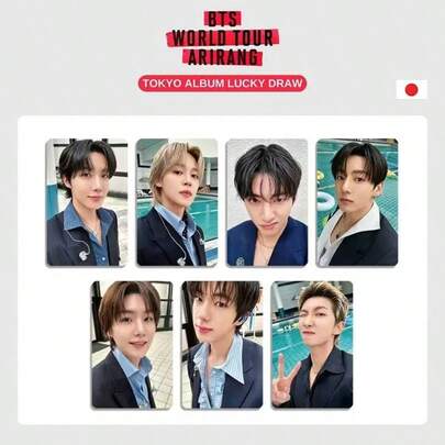 2026 Adet BT5 <ARIRANG> JK/JIMIN/RM/JIN/V/J-HOPE LOMO Kartları, Albüm Fotoğraf Kartı Seti, Popüler Grup Hayran Sitesi Kartları, Koleksiyonluk Hayran Fotoğrafları. Pasaport, Cüzdan, Kart Kılıfında Saklanabilir. Konser Hayran Sitesi Fotoğrafları.