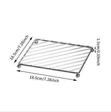 Sous-verres en acier inoxydable, ensemble de 3 pièces, antidérapants, résistants à la chaleur, accessoires de cuisine, gadgets pour la maison. - Voir 2