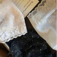 Elegant Rhinestone Lace Mesh Sun Hat Face Mask, Breathable UV Protection Face Cover, Fashion Design, Suitable For Women - Multicolor - View 10