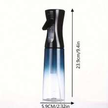 High-Pressure 300ml Gradient Blue Plastic Spray Bottle With Continuous Mist Nozzle, For Salon Hair Wetting, Gardening, And Pet Grooming. - A - View 6