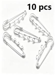 10/20/30/50/100/Pcs 50mm Multi-Color Safety Pin Brooch - DIY Jewelry Making Blank Base & Accessories, Brooch Pin, DIY Supplies - Multicolor - View 17