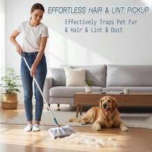 1/50/100 Pieces Of Disposable Broom Cloths, Suitable For Household Cleaning - Featuring Static Adsorption And Dust Prevention Functions - Can Be Freely Stretched Without Worrying About Deformation - Compatible With Various Sizes Of Brooms - A - View 3