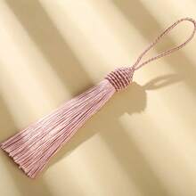 Marcapáginas de borla de seda con lazo de cuerda de 2 pulgadas y pequeño nudo chino, adecuado para fabricación de joyas, recuerdos, marcapáginas, accesorios de manualidades DIY - Multicolor - Ver 12