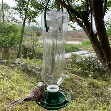 戶外鳥類餵食器，花園塑料汽水瓶懸掛式餵食器，1/2件 [DIY改造工具]鳥類餵食器！懸掛在陽台/花園自動餵食，野鳥來吃~"（不含瓶子） - 餵食器 - 查看 9