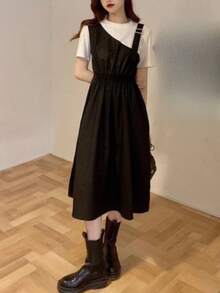 Women Long Dresses - Black - View 1