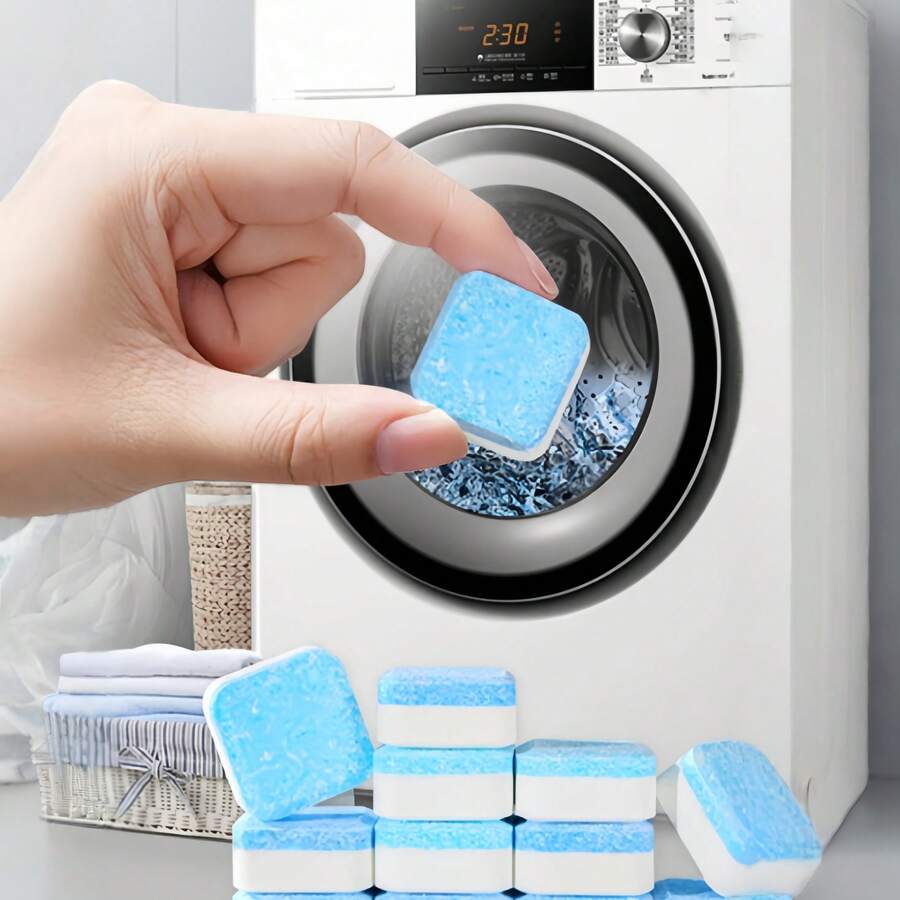 Washing Machine Cleaning Tablets - Effervescent Deep Cleaning And Descaling, Suitable For Washing Machines, Home Use - White 1pc - View 1