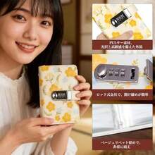 貯金箱 お札 100万円貯まる手帳 貯金手帳 貯金ファイル 貯金バインダー おもしろ お札封筒貯金 おしゃれ 貯金ノート 家計管理 可愛い 大容量 ダイヤルロック付きコインケース  釣銭  硬貨専用 収納 - ブルー - チェックする 3