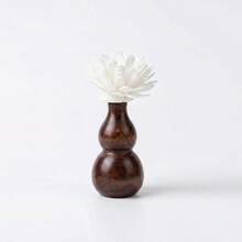 Solid Wood Gourd Ornament, Black Walnut Car Dashboard Decoration, Wooden Handicraft, Essential Oil Diffuser, Creative Flower Vase Base - Multicolor - View 9