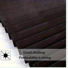 No-Drill Pleated Blackout Curtains, Solid Color Adjustable Size Foldable Window Blinds, Suitable For Bedroom, Living Room, Office, Bathroom, Blackout Heat Insulation Retractable Window Film, Lightweight, UV Protection, Privacy Protection, Easy Installation, Minimalist Pleated Curtains - A - View 5