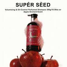 SUPER SEED Dầu gội dưỡng cây táo, nuôi dưỡng da đầu và chân tóc, tăng độ bóng và mật độ tóc, phù hợp cho các loại tóc bình thường, phù hợp cho mọi loại tóc - Dầu gội đầu - Xem 8