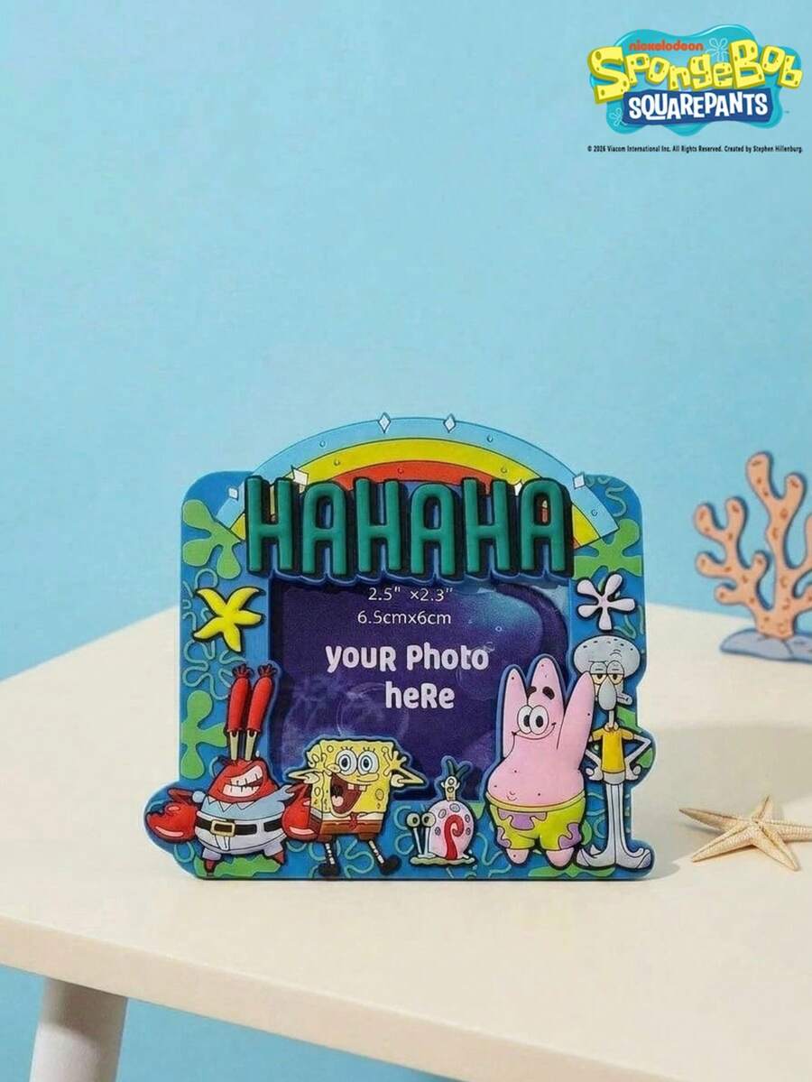 SpongeBob SquarePants | Joivida Cute Cartoon Character & Alphabet Magnetic Picture Frame Or Refrigerator Sticker, Fridge Magnets, Single Pack - 1PC - View 1
