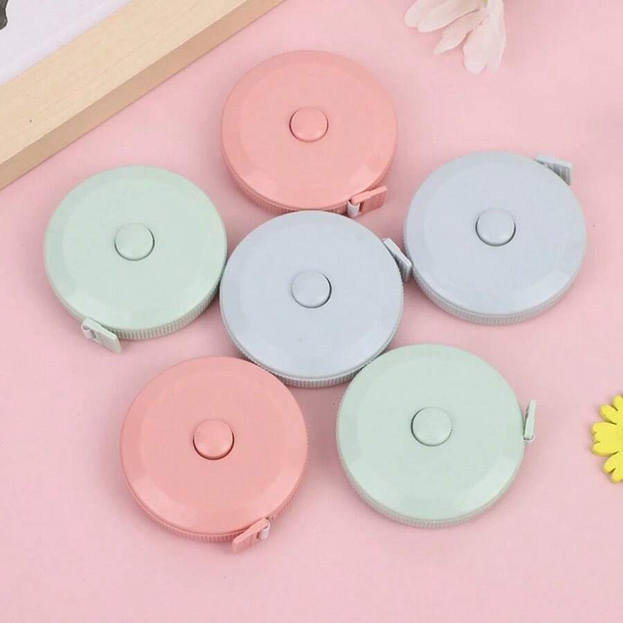 Mini cinta métrica retráctil, estudiante portátil de cuero suave 3 en 1 para medición de ropa, ciclo automático - A - Ver 1