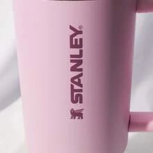 Stanley 40oz Pastel Pink Vacuum Insulated Cup, Leakproof Tumbler With Lid For Office & Outdoor - 淺粉色 - 查看 3