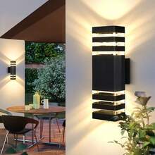 CANMEIJIA 1pc Modern E27 Wall Light, LED Wall Lamp, Indoor Wall Light, Outdoor Waterproof Wall Light, E27 Base, AC85-265V, Hardwired Installation, Bulb Included, Suitable For Balcony, Stairs, Villa, Swimming Pool, Garage, Entrance - E27 Wall Lamp - View 2