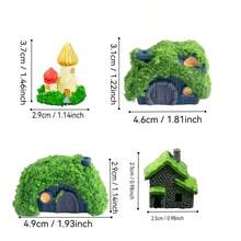 4件/1件 微縮景觀DIY場景配件 樹脂迷你花園火車裝飾品 沙盤模型裝飾 桌面迷你景觀 居家室內裝飾 小物件盆栽園藝搭配 小模型攝影道具 創意裝飾品 小模型盆栽園藝 - A - 查看 5