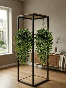 1pc Realistic Artificial Greenery, Large Artificial Mandarilla Hanging Plant, Realistic Non-Fading Wall-Mounted Greenery | Maintenance-Free Plastic Faux Flowers, Suitable For Home Living Room, Office, Bathroom And Shelf Decoration, Wedding, Birthday And Party Scene Arrangement, Spring And Summer Indoor And Outdoor Greenery Decoration, Perfect For Spring And Summer Outdoor And Patio Decoration. - Multicolor - View 3