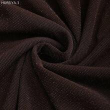 Yunuo Menswear  Vestido elegante y ajustado de estilo vintage para mujer, cómodo y versátil, adecuado para salidas de primavera - Marrón - Ver 6