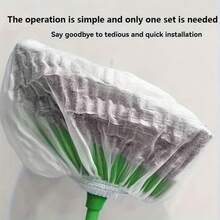 1/50/100 Pieces Of Disposable Broom Cloths, Suitable For Household Cleaning - Featuring Static Adsorption And Dust Prevention Functions - Can Be Freely Stretched Without Worrying About Deformation - Compatible With Various Sizes Of Brooms - A - View 5