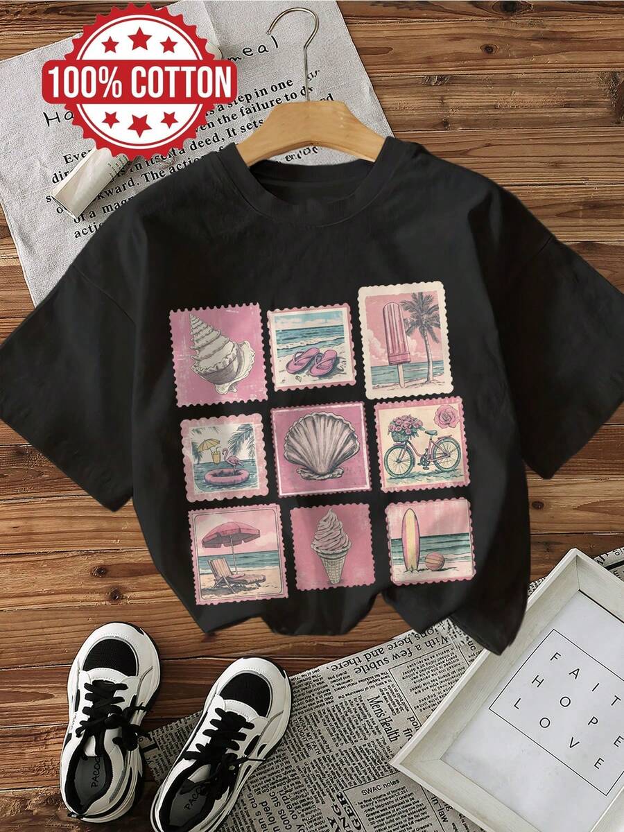 Women T-Shirts - Black - View 1