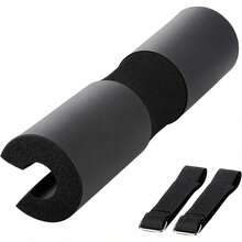 Barbell Support Pad With Extra Thick Foam, Versatile Accessory For Strength Training Exercises - Black - View 3