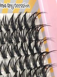 240 Pcs D Curl Individual Lashes 40P Wispy Segmented Lashes Mix 8 - 16 Mm In Length C Curly Lashes Easy Make Up Big Eyes Secret Lashes Flash Prelashes Lash Clusters,Eye Lash Clusters,Individual Eyelashes,Lashes,Fake Lashes - D - View 3