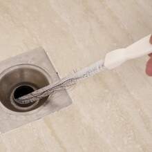 1pc Drain Cleaning Brush, Kitchen Sink Drain Clog Remover Brush, Flexible Long Pipe Hair Clogs Catcher Cleaner Tool For Toilet, Bathroom Tub - A - View 5