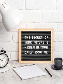 1pc Message Board Design Decorative Craft, DIY Plastic Letter Message Board, Suitable For Home Decor, Birthday Graduation Father's Day Best Gift, Decorative Item, Record Daily Life, Parent-Child Interaction, Wall Photo Frame, Wall Decor, Autumn Home Decor - 1PC - View 2