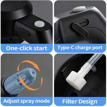 3-Liter Large-Capacity Must-Have Car Electric Spray Bottle, Perfect For Cleaning Paddling Pools, Watering Garden Yards, One-Button Automatic Spray, Easy To Use! It Features Dual Adjustable Modes, - Multicolor - View 9