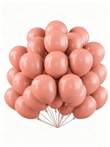 20pcs Green/Orange/Pink Balloons, 10 Inch Diameter, Suitable For Birthday Party, Graduation Ceremony, Bridal Shower, Baptism, Wedding, Hunting And Jungle Balloon Decoration - A - View 6