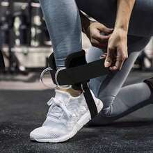 1pc Adjustable Knee Band Compatible With Resistance Bands, Comfortable Thick Knee Band For Fitness Training, Knee Band For Belts, Leg Band For Resistance Bands - Black - View 2