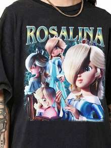 Children's T-Shirt, Girls' Clothing, Vintage Princess Rosalina Shirt,   Family Tee, Universal Orlando Birthday Trip, Men's T-Shirts, Men's Holiday Clothes, Men's Clothing, Mens Clothing,Kids Boys Clothing,Graphic Tees Boys,Boys Graphic Tees,Children's Sports Top,  Outfit, Girl's Clothing, - Svart - Visa 1