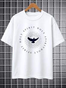Minimaliste. 100 % coton. T-shirt religieux << Saint-Esprit ». 100 % coton, qualité supérieure, coupe décontractée, unisexe. Expédition immédiate. | Grandes tailles disponibles. Hauts printemps/été - Blanc - Voir 1
