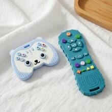 Juguete de Silicona para Bebés con Forma de Controlador de Videojuegos para el Desarrollo de Habilidades Motoras Finas Montessori - Rosa - Ver 2