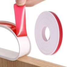 1pc 5m/196.85in Self-Adhesive Flexible Furniture Edge Protector, Easy To Install, Suitable For Kitchen And Dining Room Decoration, U-Shaped Edge Strip 1pc|Flexible Edge Protector, Self-Adhesive Veneer Edge Trim|For Countertop, Cabinet, Table Repair - A - View 4