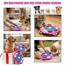 Dog Puzzle Toy, Enrichment Toys For Dogs Training IQ Treat Brain Games, Dog Toys To Keep Them Busy, Mental Stimulation For Dogs, Puppy Toy For Treat Dispensing, Puzzle For Small, Medium, S - 玫瑰 - 查看 7
