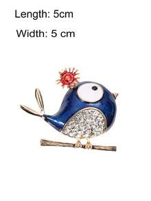 1 buah "Bros Burung – Bros Enamel Mengkilap, Warna Emas Serbaguna untuk Pemakaian Sehari-hari Wanita" - MultiWarna - View 5