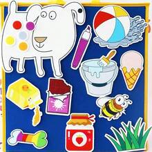 Quixorblex 30pcs/Set Kit de Aprendizaje de Fieltro, Accesorios de Reconocimiento de Números y Colores, Ejercicios de Mejora Cognitiva, Herramientas de Aprendizaje Interactivo, Regalo de Cumpleaños, Decoración Creativa de Fieltro, Adecuado para el Hogar - Multicolor - Ver 11