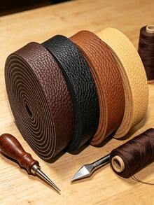 1 Roll 260CM X 2CM Double-Sided Faux Leather Strips, Suitable For DIY Crafts, Belts, Watch Bands, Straps And Other Handmade Accessories And Projects - Multicolor - View 14