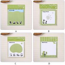 1pc Cute Cartoon Panda Pattern Sticky Notes, Writable Self-Adhesive Mini Notepad, Portable Memo Paper Suitable For School, Office, Home, DIY Scrapbook Diary To-Do List Page Marking, Cute Gift For Panda Lovers And Students - one-size - View 10