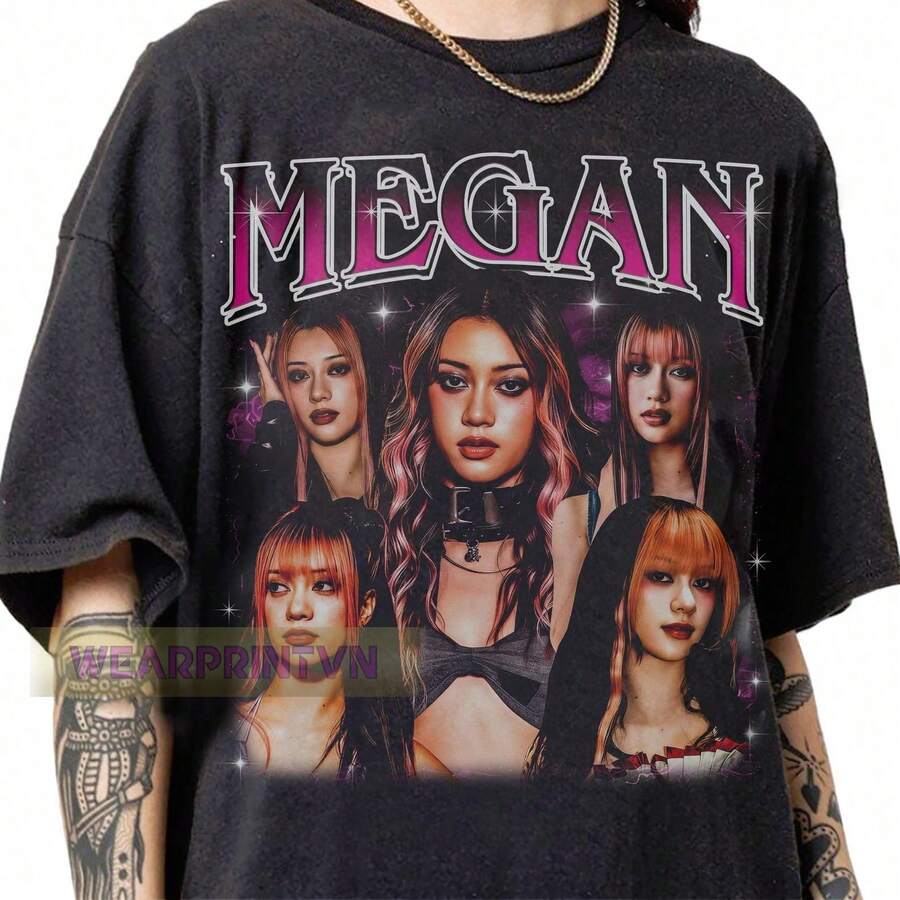 Maglietta Del Tour "The Beautiful Chaos" Di Katseye Del 2026, Felpa Grafica "Gnarly Teem Retro Pop Vibes", Regalo Per I Fan Di Katseye. - 後 5 - 查看 1